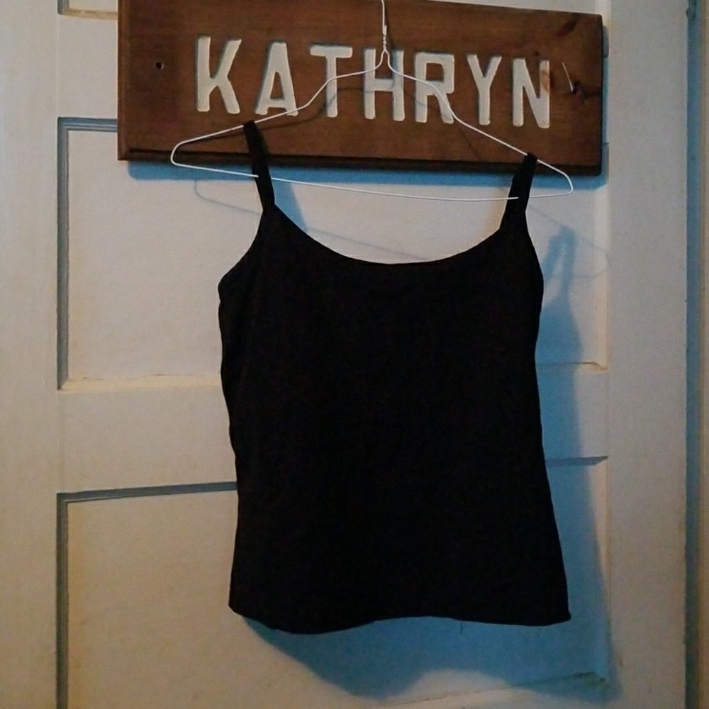 Black tank top
